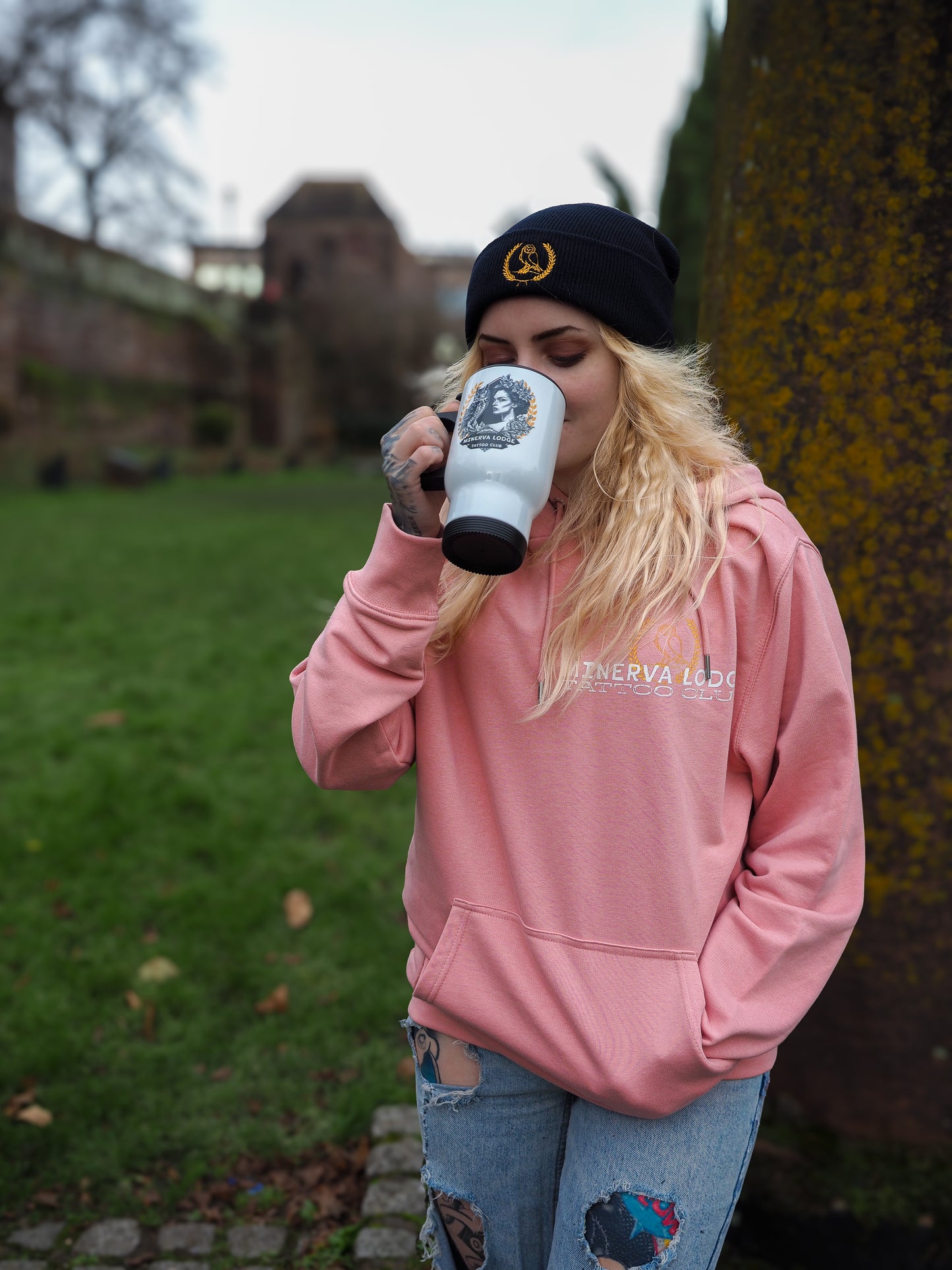 Minerva Classic Small Logo Hoodie