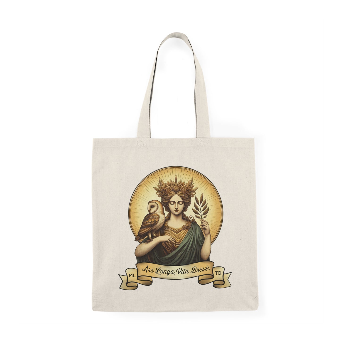 Art is Long, Life is Short Natural Tote Bag