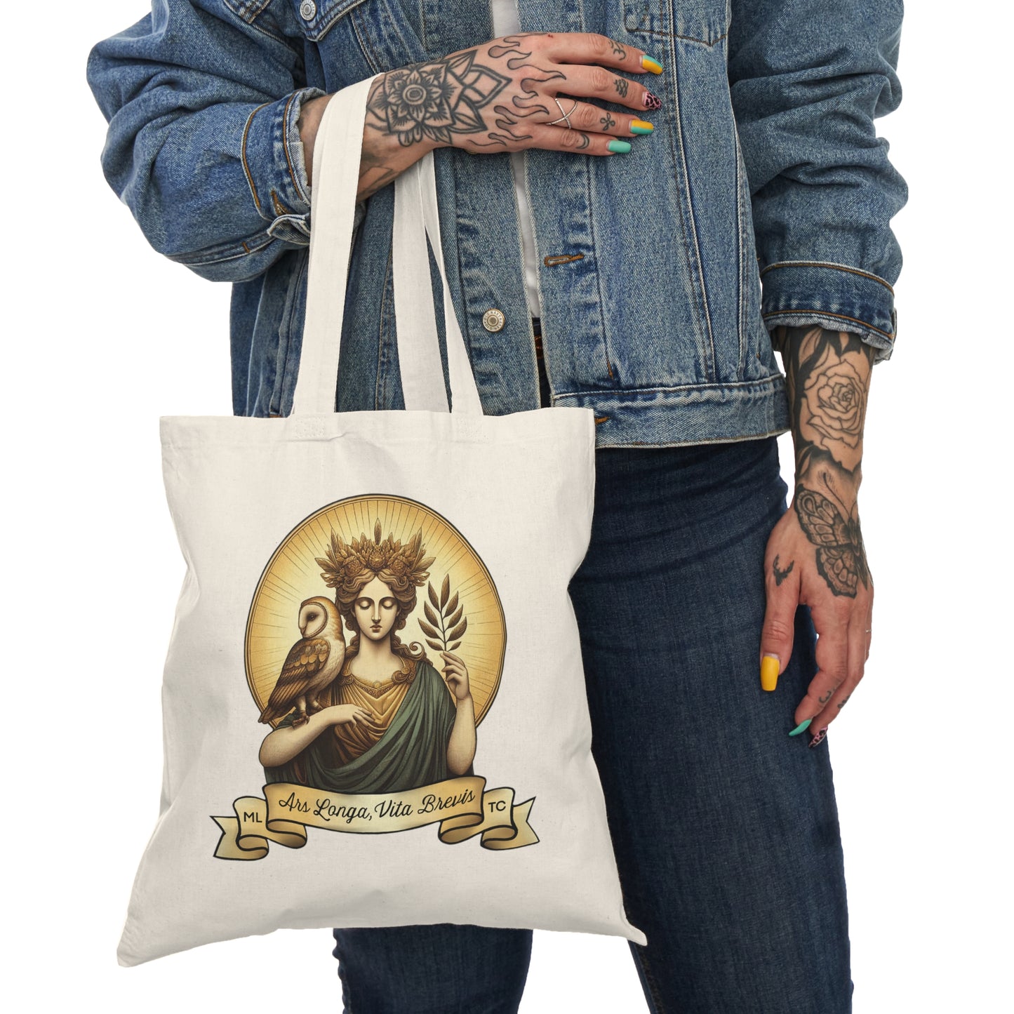 Art is Long, Life is Short Natural Tote Bag